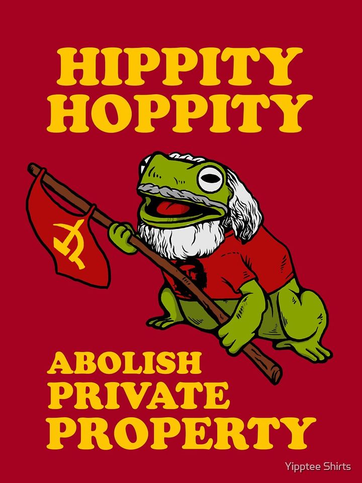 Hippity Hoppity Abolish Private Property Baby One-Piece