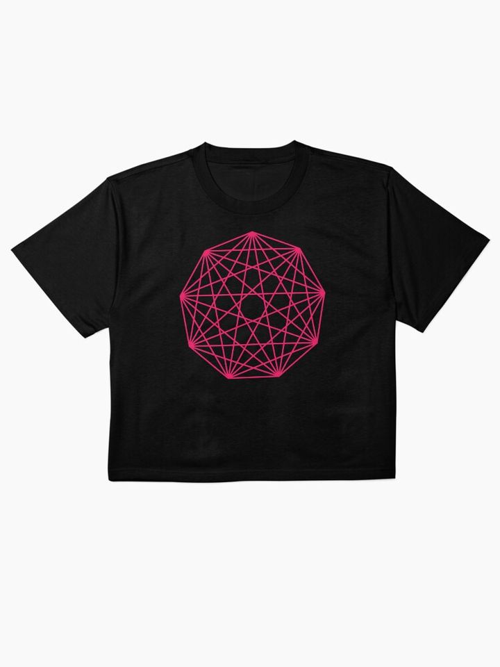 Pink Nonagon Boxy T-Shirt