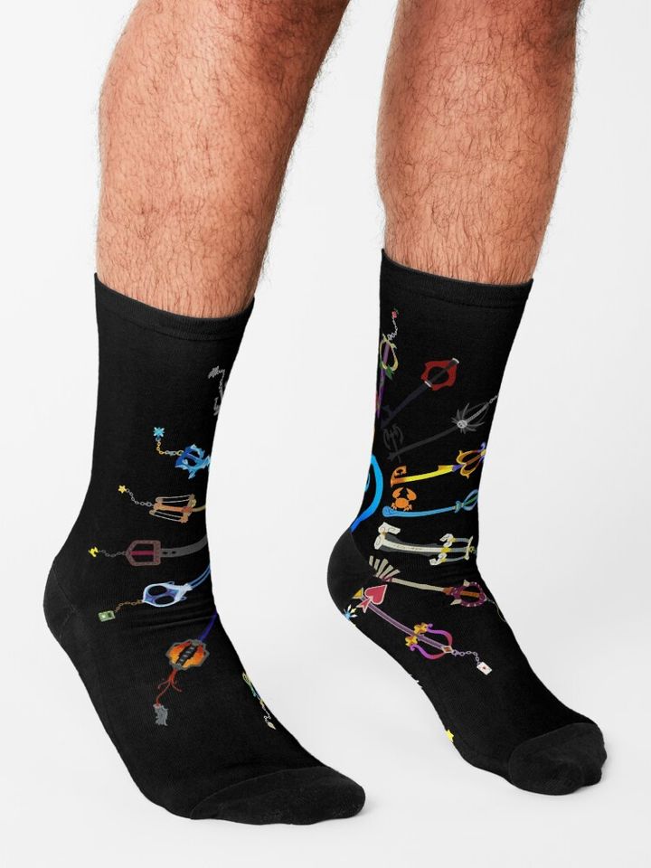 Kingdom hearts keyblades Socks