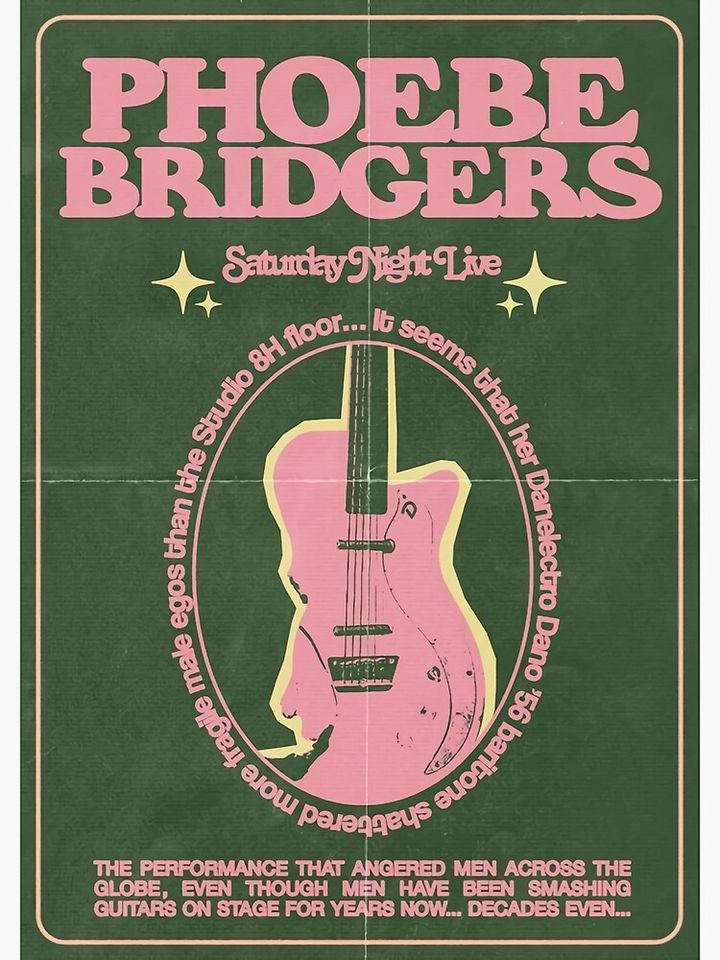 Phoebe Bridgers Saturday Night Live Poster Premium Matte Vertical Poster