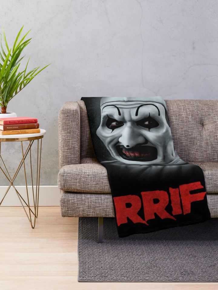 Terrifier 2 Art the Clown Throw Blanket