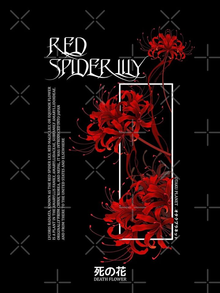 japanese red spider lily aesthetic iPhone Case