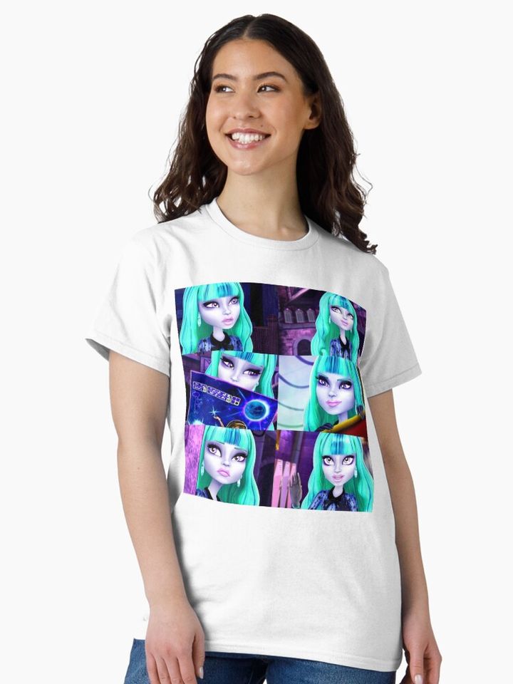 Monster Girl Collage Classic T-Shirt – Fun Cartoon Inspired Casual Graphic Tee