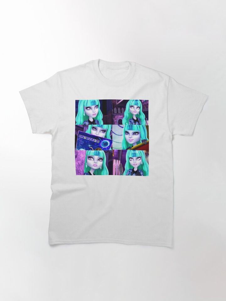 Monster Girl Collage Classic T-Shirt – Fun Cartoon Inspired Casual Graphic Tee