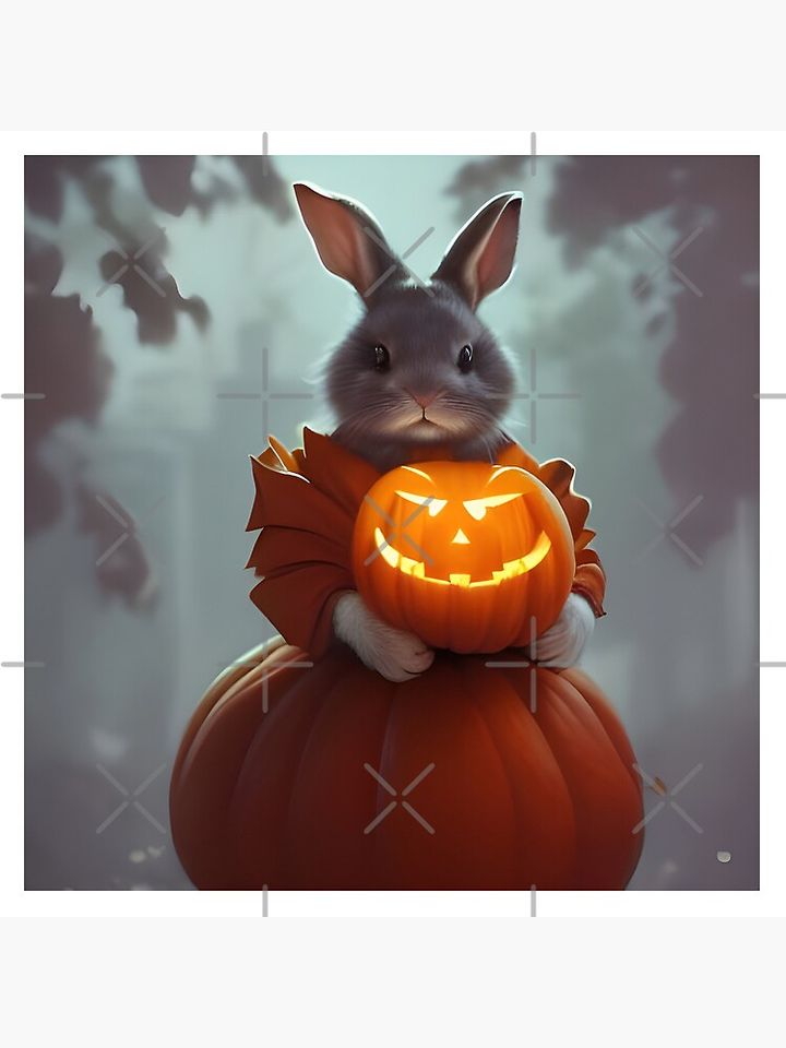 Halloween Bunny First Trick or Treat Pillow