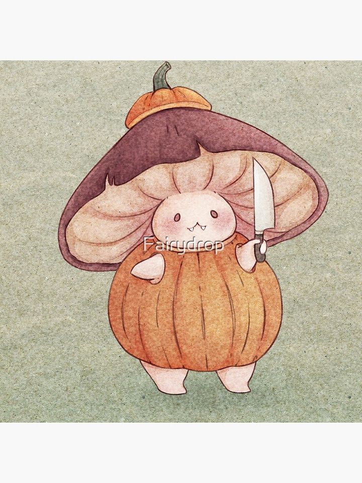 Pumpkin Halloween Mushroom Costume Pillow