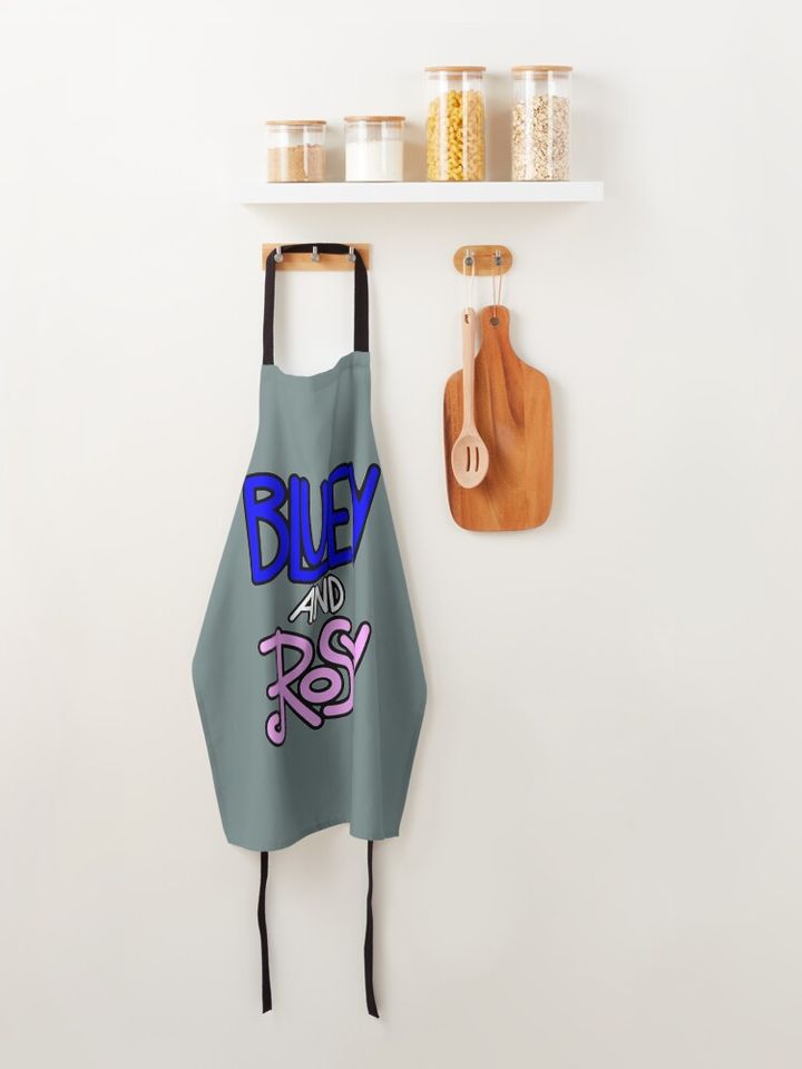BlueyDad and Rosy log Perfect Apron