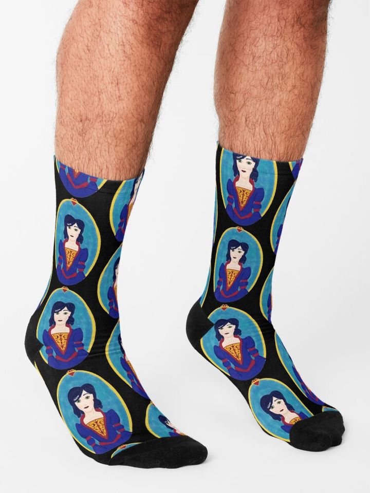 medieval snow white Socks