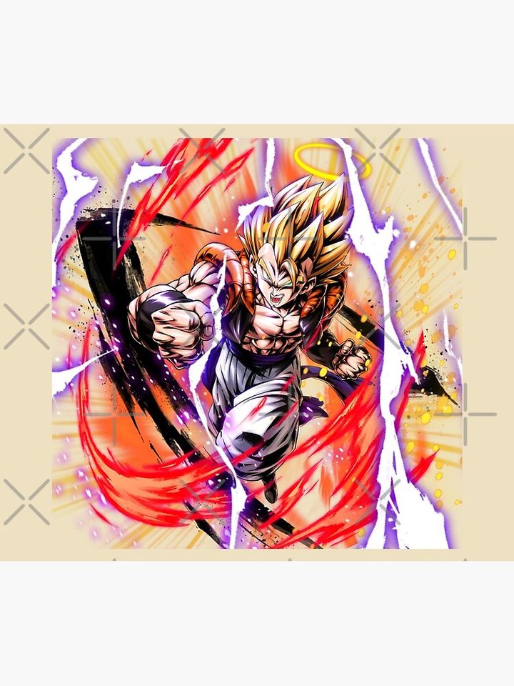 Gogeta SSJ Throw Blanket, Gift for Fan, for All Age