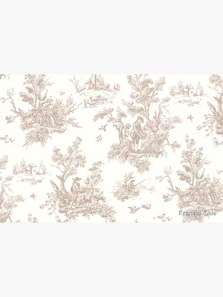 The Woods French Toile Bath Mat