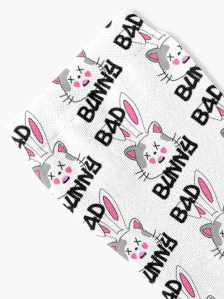 Bad Bunny Dodgers Funny Kawaii Bunny Cat    Socks