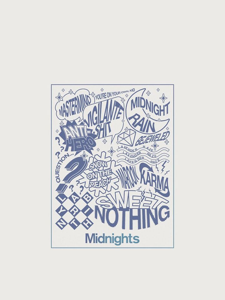 Midnights Poster (Tracklist) - Taylor Album 2022 swiftiee iPhone Case