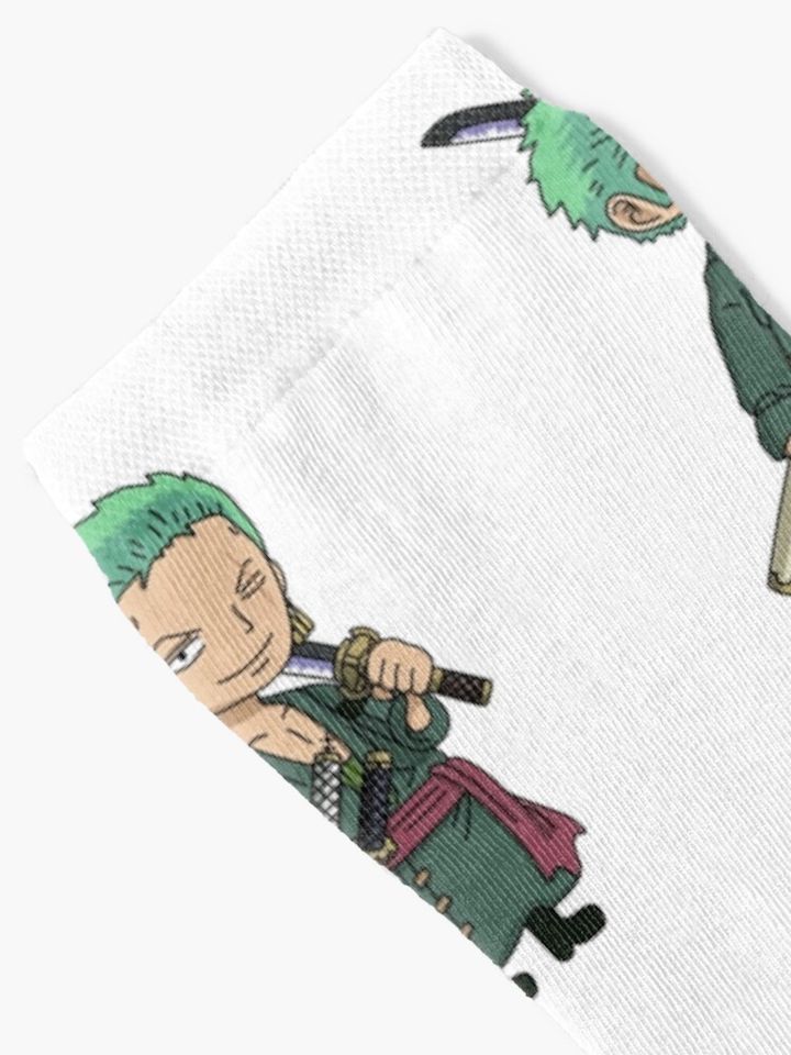 chibi anime one piece zoro Socks