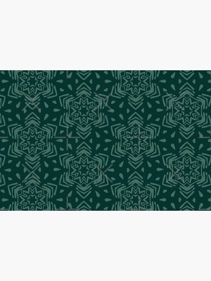 Winter Wonderland - Forest & Dark Evergreen Bath Mat