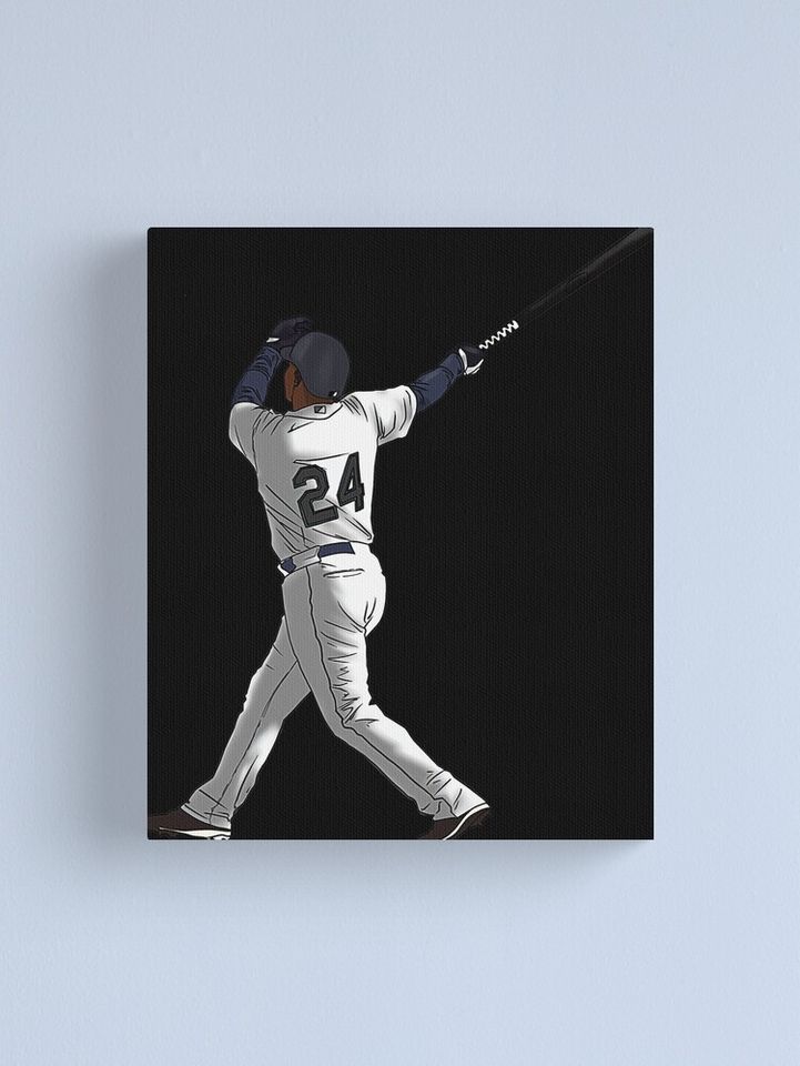 Ken Griffey Jr Canvas, Gift for baseball fan
