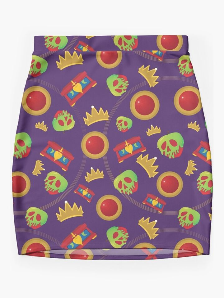 Evil Queen Icons Mini Skirt