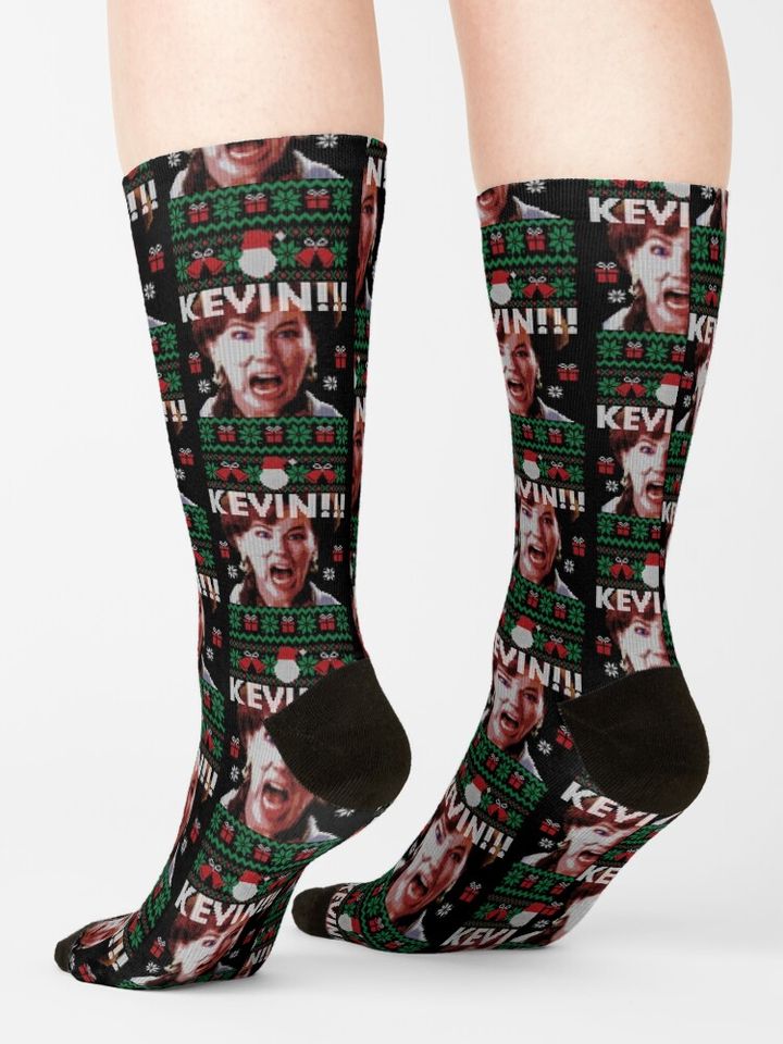 kevin It Is Christmas Scream Socks