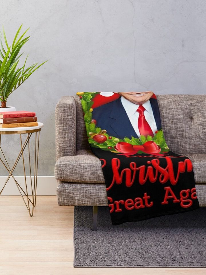 Make Christmas Great Again Throw Blanket
