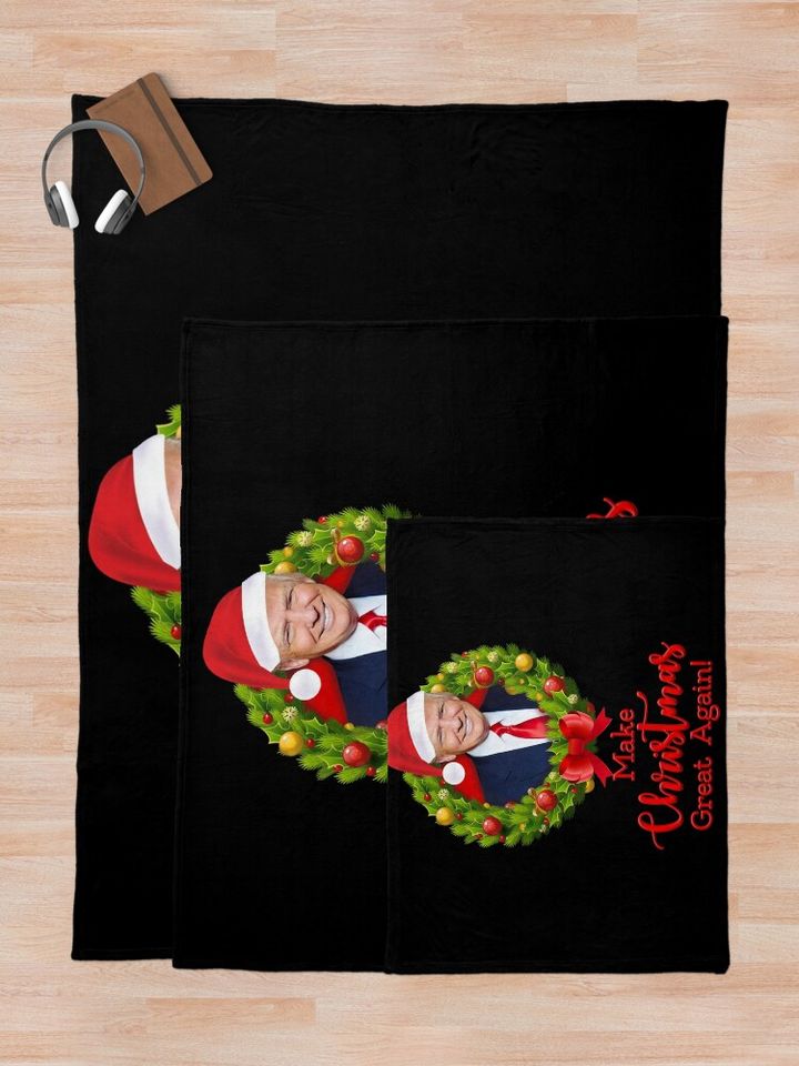 Make Christmas Great Again Throw Blanket
