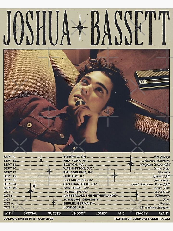 Joshua Bassett Concert Poster Premium Matte Vertical Poster