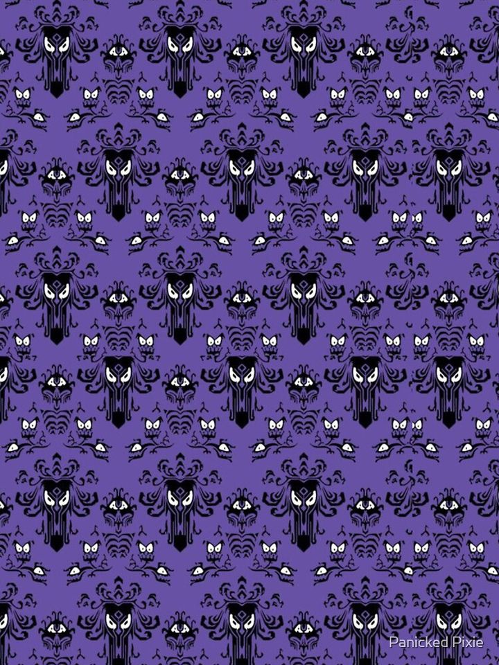 Haunted Mansion Wallpaper Pattern iPhone Case