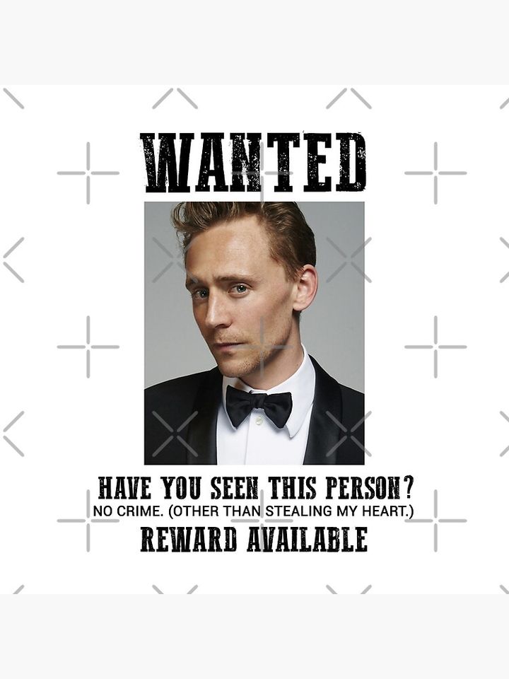 wanted: tom hiddleston Pillow