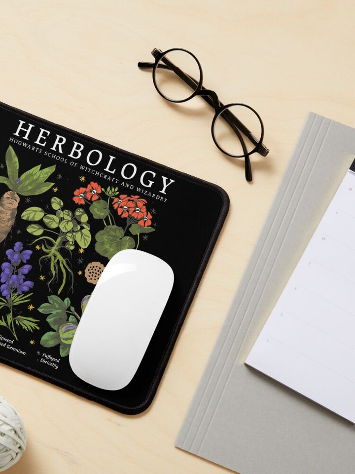 Herbology Plants Wizard Class Hogwarts Harry's School Mouse Pad
