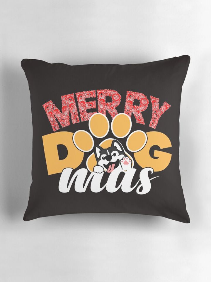 Merry Dogmas  Pillow