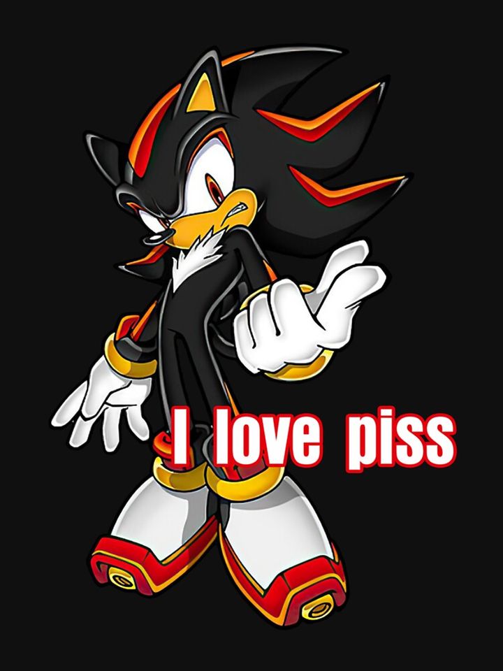 Shadow The Hedgehog I Love Piss    Classic T-Shirt