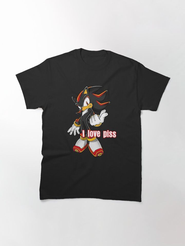 Shadow The Hedgehog I Love Piss    Classic T-Shirt
