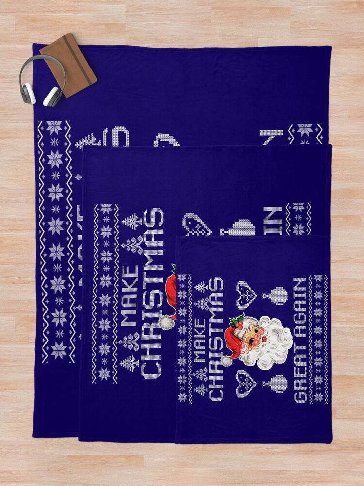 Make Christmas Great Again Throw Blanket