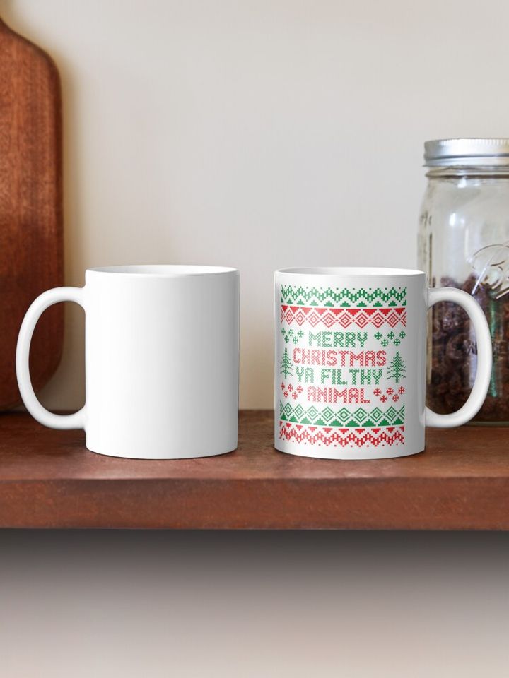 Merry Christmas Ya Filthy Animal Funny Coffee Mug