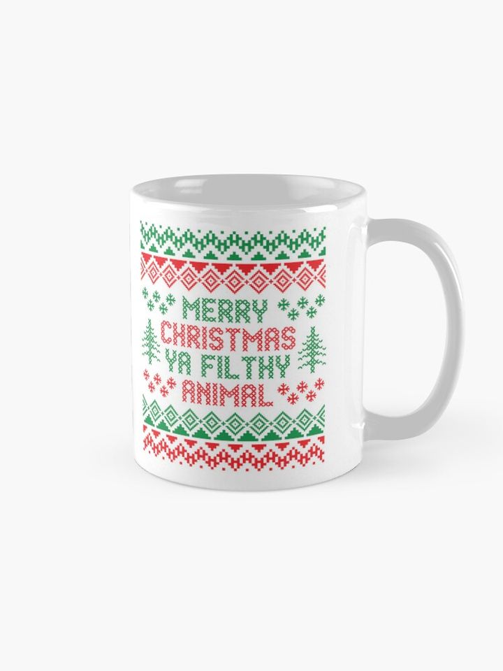 Merry Christmas Ya Filthy Animal Funny Coffee Mug
