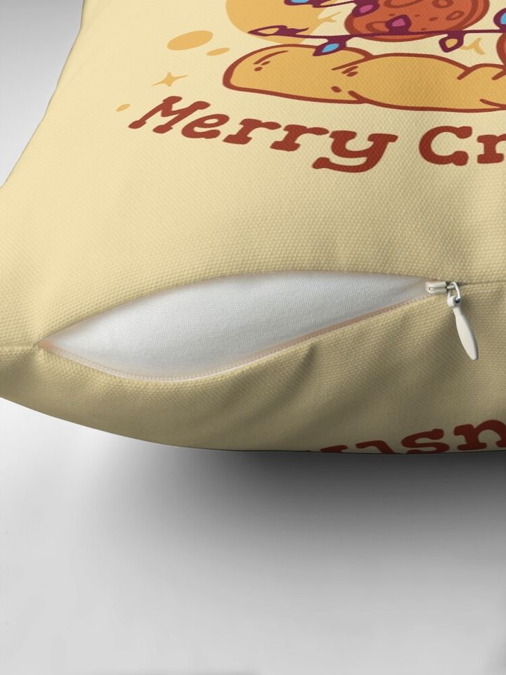Pepperoni pizza in christmas Pillow