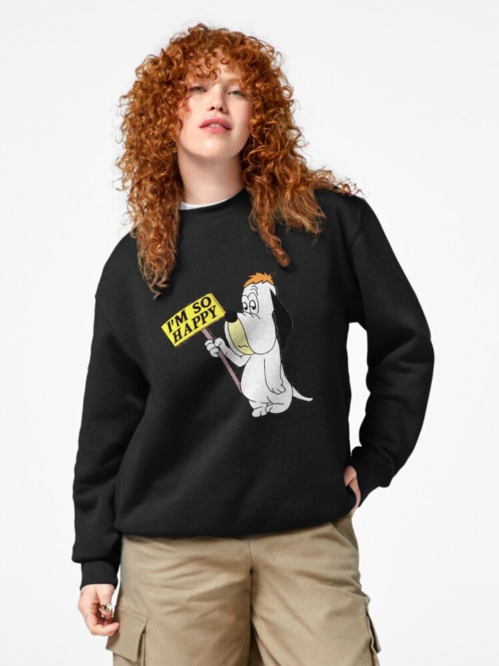 I'm so happy Snoopy dog  Pullover Sweatshirt