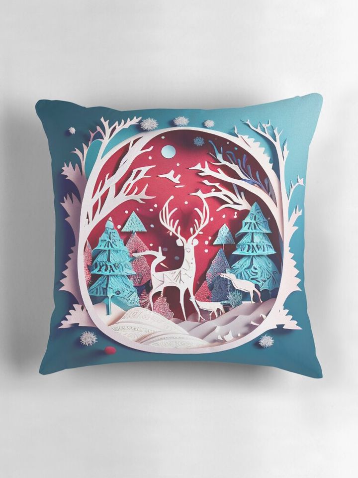 Christmas with paper Pillow