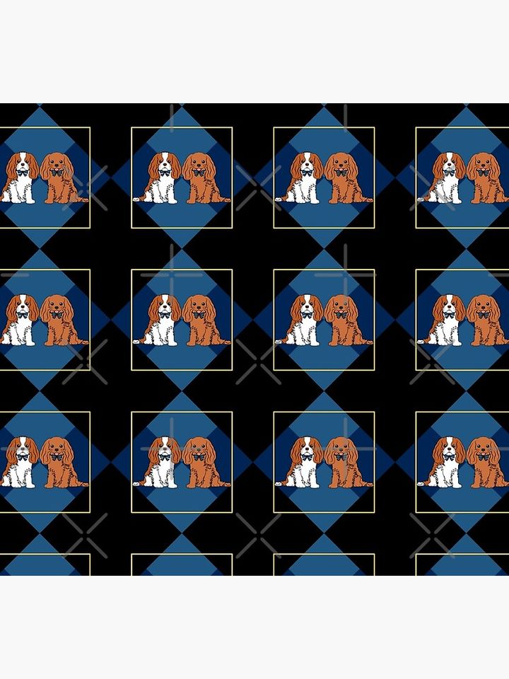 Lattice Cavalier King Charles Spaniel - Blenheim and Ruby Socks