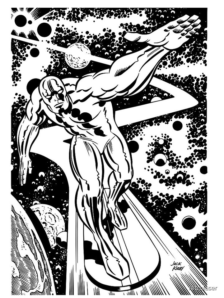 SILVER SURFER Premium Matte Vertical Poster