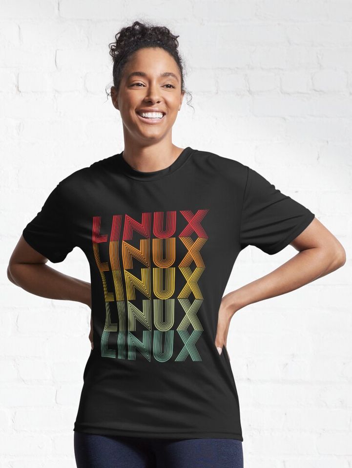 Cool Unique Linux OS Design Active T-Shirt