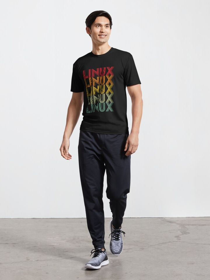 Cool Unique Linux OS Design Active T-Shirt