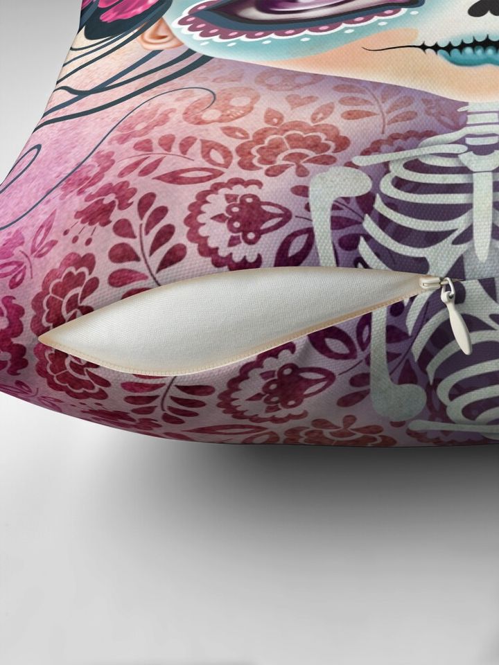 Amelia Calavera - Sugar Skull Pillow
