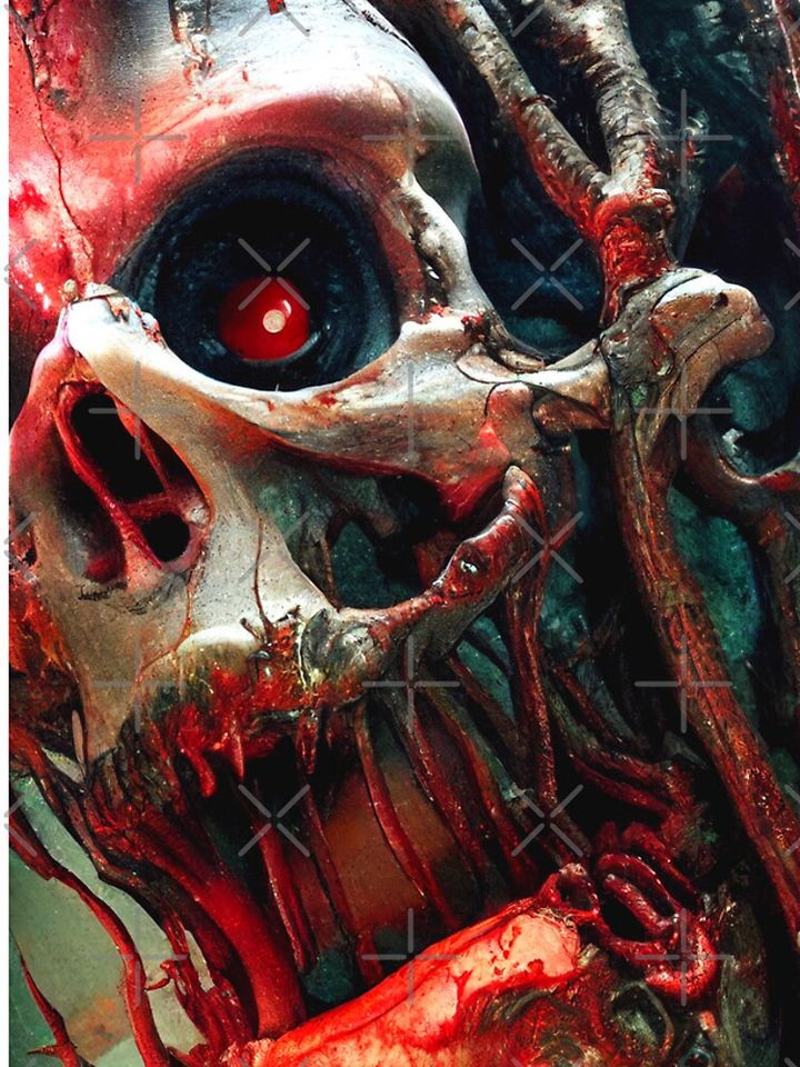 halloween horror print iPhone Case