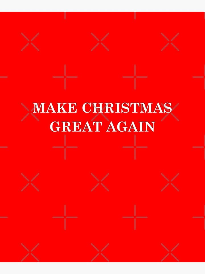 Make Christmas Great Again. Text Based Typography Design Apron