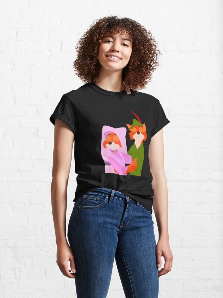 Robin Hood and Marion Cartoon T-Shirt
