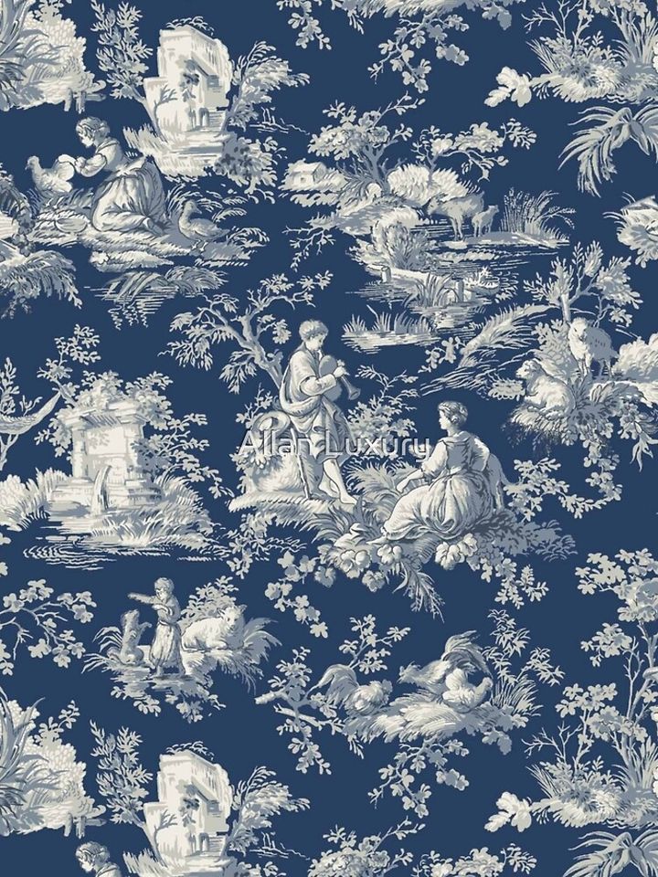 Toile de jouy Blue Leggings