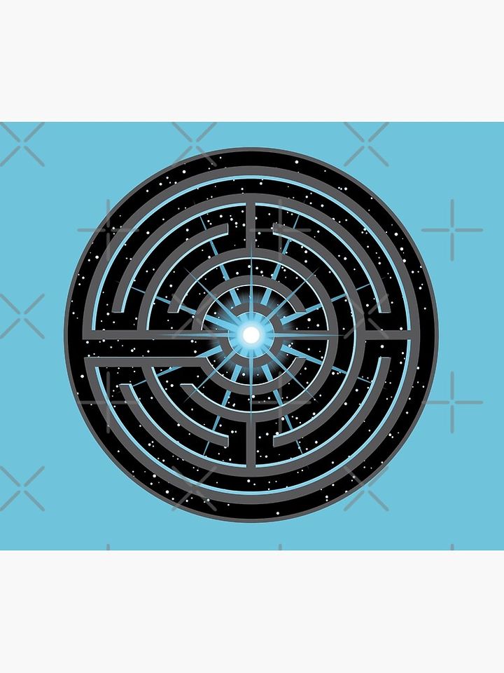 Starfield Labyrinth Tapestry