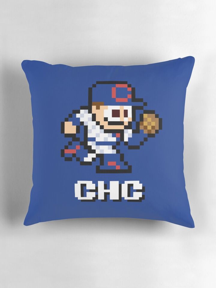Chicago (8-bit Player + Initials) Pillow