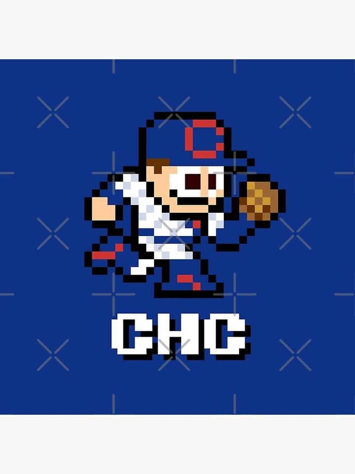 Chicago (8-bit Player + Initials) Pillow