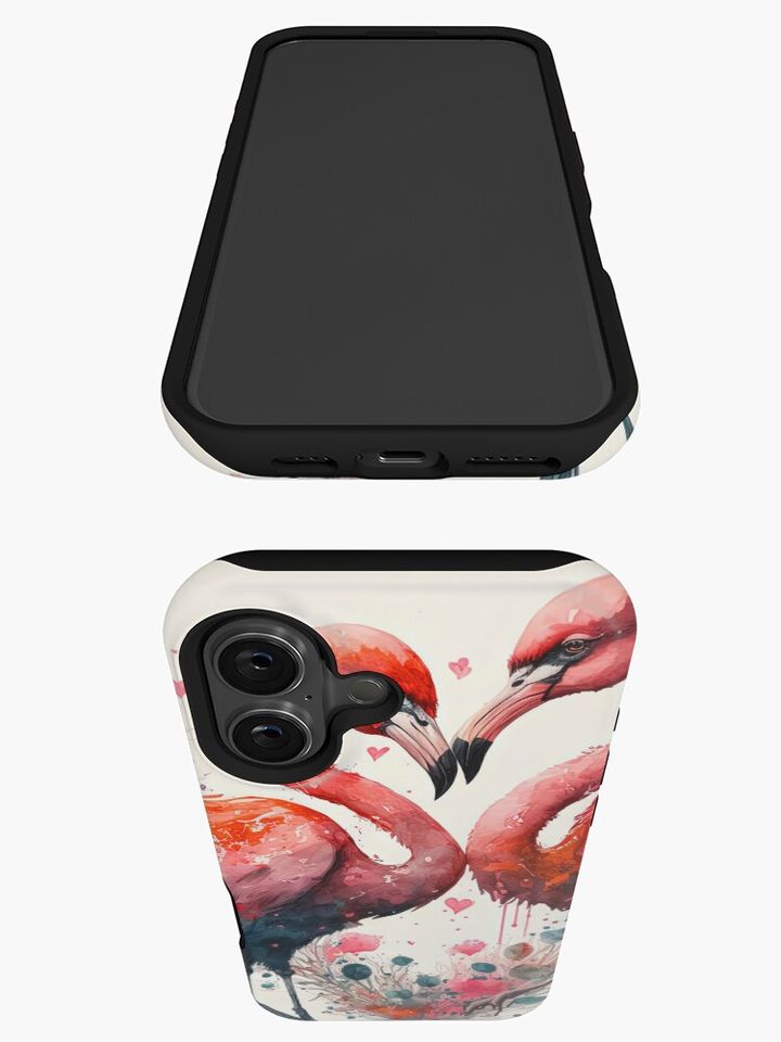 Flamingo Valentine iPhone Case