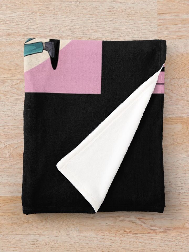 Minimalist Huntrix Portrait - Pastel Soft K-pop Wall Art Fleece Blanket, Gift For Fan